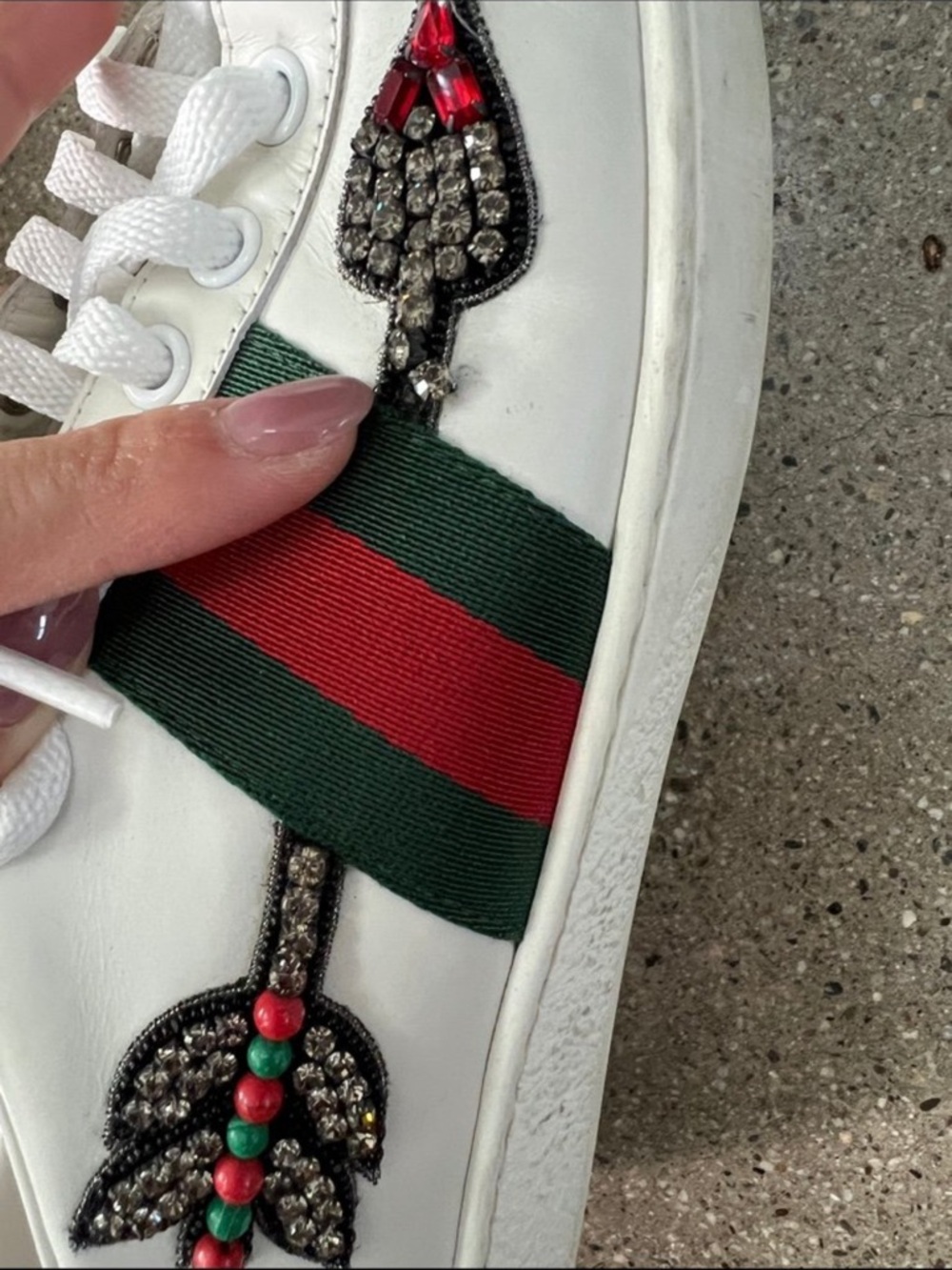 Gucci Ace embroidered arrow sneakers 36.5 - Picture 6 of 8